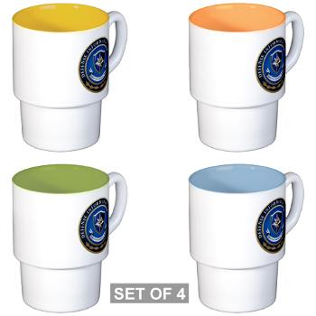DIS - M01 - 03 - Defense Information School - Stackable Mug Set (4 mugs)