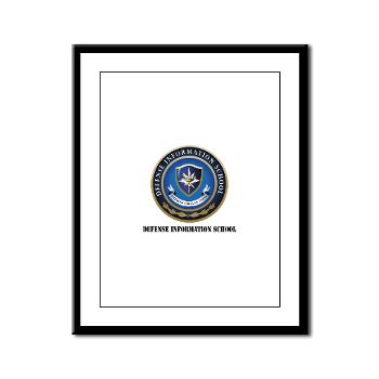 DIS - M01 - 02 - Defense Information School with Text - Framed Panel Print