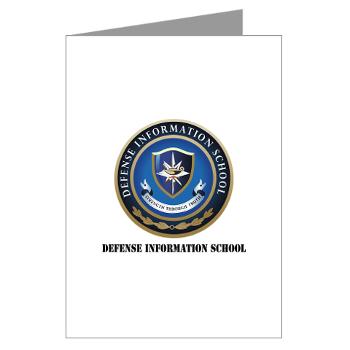 DIS - M01 - 02 - Defense Information School with Text - Greeting Cards (Pk of 10)