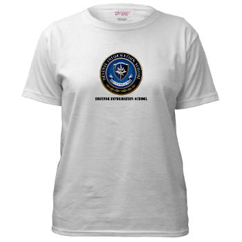 DIS - A01 - 04 - Defense Information School with Text - Women's T-Shirt