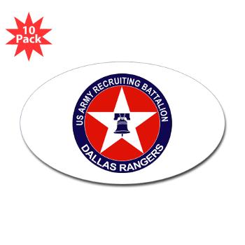DRB - M01 - 01 - DUI - Dallas Recruiting Battalion - Sticker (Oval 10 pk)