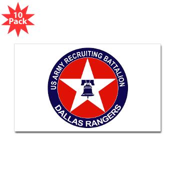 DRB - M01 - 01 - DUI - Dallas Recruiting Battalion - Sticker (Rectangle 10 pk)