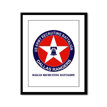 DRB - M01 - 02 - DUI - Dallas Recruiting Battalion with Text - Framed Panel Print