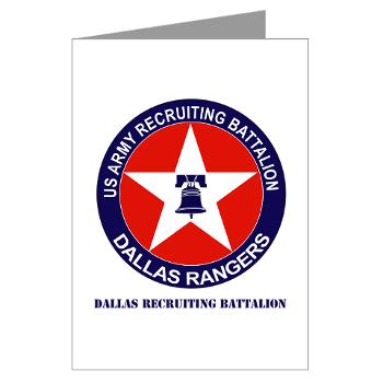 DRB - M01 - 02 - DUI - Dallas Recruiting Battalion with Text - Greeting Cards (Pk of 20)