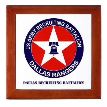 DRB - M01 - 04 - DUI - Dallas Recruiting Battalion with Text - Keepsake Box
