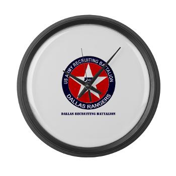 DRB - M01 - 04 - DUI - Dallas Recruiting Battalion with Text - Large Wall Clock