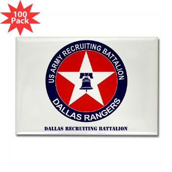 DRB - M01 - 01 - DUI - Dallas Recruiting Battalion with Text - Rectangle Magnet (100 pack) - Click Image to Close