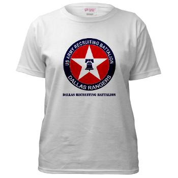 DRB - A01 - 04 - DUI - Dallas Recruiting Battalion with Text - Women's T-Shirt - Click Image to Close