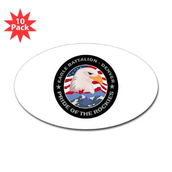 DRBN - M01 - 01 - DUI - Denver Recruiting Battalion - Sticker (Oval 10 pk) - Click Image to Close