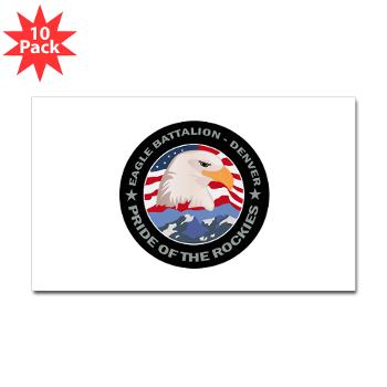 DRBN - M01 - 01 - DUI - Denver Recruiting Battalion - Sticker (Rectangle 10 pk) - Click Image to Close