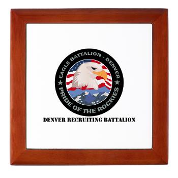 DRBN - M01 - 03 - DUI - Denver Recruiting Battalion with Text - Keepsake Box