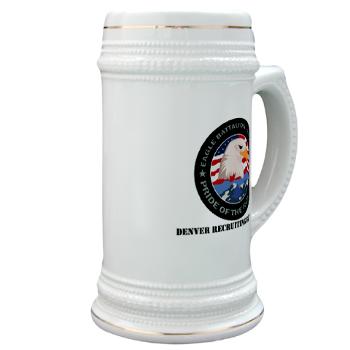 DRBN - M01 - 03 - DUI - Denver Recruiting Battalion with Text - Stein