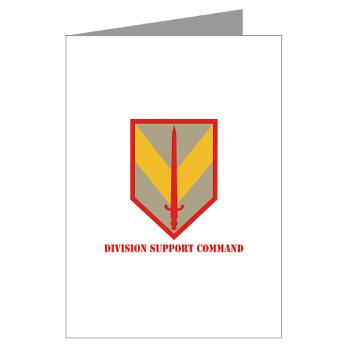 DSC - M01 - 02 - Division Support Command with Text - Greeting Cards (Pk of 10)
