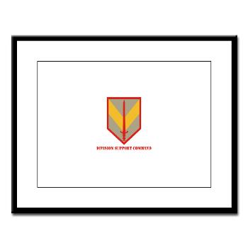 DSC - M01 - 02 - Division Support Command with Text - Large Framed Print