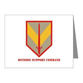 DSC - M01 - 02 - Division Support Command with Text - Note Cards (Pk of 20)