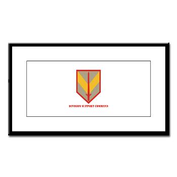 DSC - M01 - 02 - Division Support Command with Text - Small Framed Print