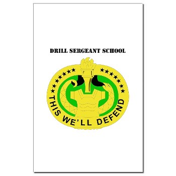 DSS - M01 - 02 - DUI - Drill Sergeant School with Text - Mini Poster Print