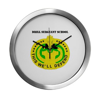 DSS - M01 - 03 - DUI - Drill Sergeant School with Text - Modern Wall Clock - Click Image to Close