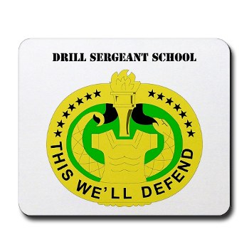 DSS - M01 - 03 - DUI - Drill Sergeant School with Text - Mousepad