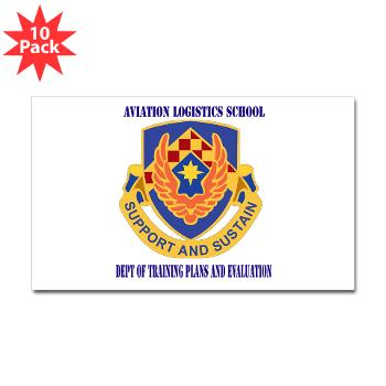 DTPE - M01 - 01 - DUI - Dept of Training Plans and Evaluation (DTPE) with Text - Sticker (Rectangle 10 pk)