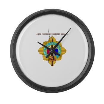 ECC413CSB - M01 - 03 - DUI - 413th CSB with text Large Wall Clock - Click Image to Close