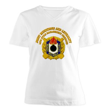 JMLLCMC - A01 - 04 - DUI - JM&L LCMC with Text - Women's V-Neck T-Shirt