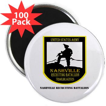NRB - M01 - 01 - DUI - Nashville Recruiting Battalion with Text - 2.25" Magnet (100 pack)