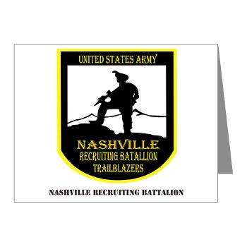NRB - M01 - 02 - DUI - Nashville Recruiting Battalion with Text - Note Cards (Pk of 20)