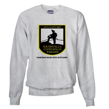 NRB - A01 - 04 - DUI - Nashville Recruiting Battalion with Text - Sweatshirt - Click Image to Close