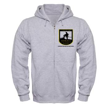 NRB - A01 - 04 - DUI - Nashville Recruiting Battalion with Text - Zip Hoodie