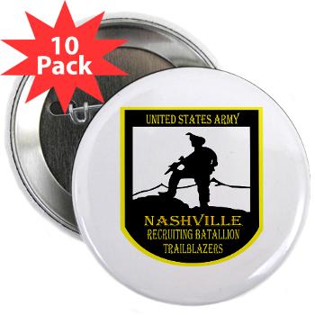 NRB - M01 - 01 - DUI - Nashville Recruiting Battalion - 2.25" Button (10 pack)