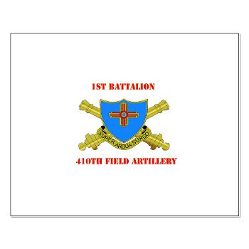 1B410FA - M01 - 02 - DUI - 1st Bn - 410th FA with Text - Small Poster