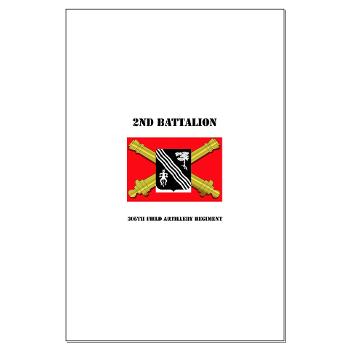 2B305FAR - M01 - 02 - DUI - 2nd Bn 305 Regt FA-177TH Armored Brigade with Text - Large Poster