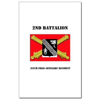 2B305FAR - M01 - 02 - DUI - 2nd Bn 305 Regt FA-177TH Armored Brigade with Text - Mini Poster Print - Click Image to Close