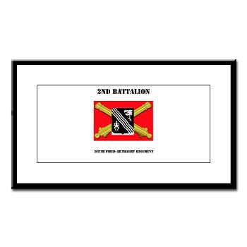 2B305FAR - M01 - 02 - DUI - 2nd Bn 305 Regt FA-177TH Armored Brigade with Text - Small Framed Print - Click Image to Close