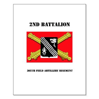 2B305FAR - M01 - 02 - DUI - 2nd Bn 305 Regt FA-177TH Armored Brigade with Text - Small Poster - Click Image to Close