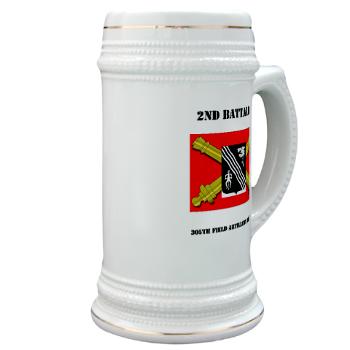 2B305FAR - M01 - 04 - DUI - 2nd Bn 305 Regt FA-177TH Armored Brigade with Text - Stein - Click Image to Close