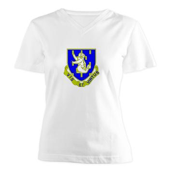 3B337CSS - A01 - 04 - DUI - 3rd Battalion - 337th CSS Women's V-Neck T-Shirt