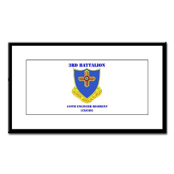 3B410ER - M01 - 02 - DUI - 3rd Bn - 410TH Engineer Regt with Text Small Framed Print - Click Image to Close