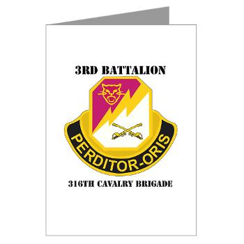 3BN316CB - M01 - 02 - DUI - 3BN - 316th Cavalry Brigade with Text - Greeting Cards (Pk of 10) - Click Image to Close