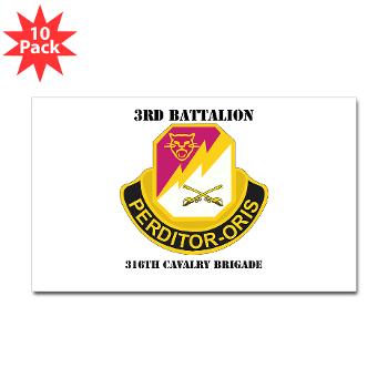 3BN316CB - M01 - 01 - DUI - 3BN - 316th Cavalry Brigade with Text - Sticker (Rectangle 10 pk) - Click Image to Close