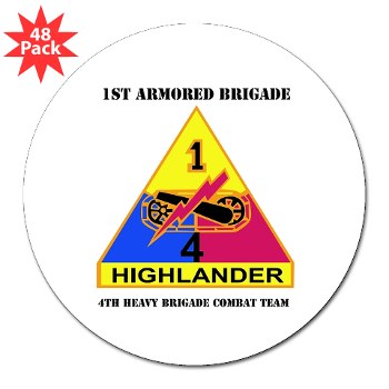 4HCTB - M01 - 01 - DUI - 4th Heavy BCT with Text 3" Lapel Sticker (48 pk) - Click Image to Close
