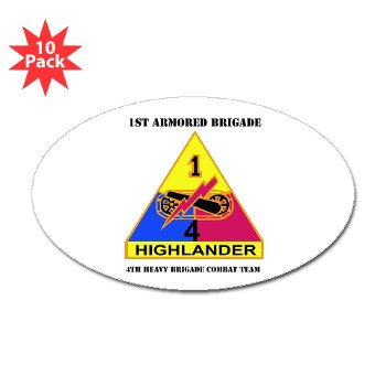 4HCTB - M01 - 01 - DUI - 4th Heavy BCT with Text Sticker (Oval 10 pk)