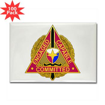 ECC - M01 - 01 - DUI - Expeditionary Contracting Command - Rectangle Magnet (100 pack) - Click Image to Close