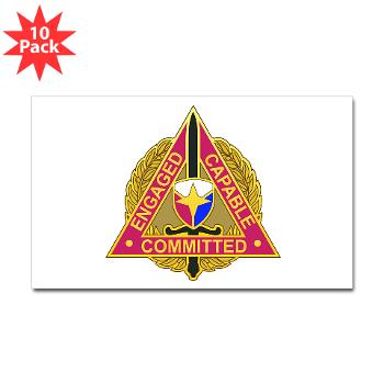 ECC - M01 - 01 - DUI - Expeditionary Contracting Command - Sticker (Rectangle 10 pk)