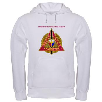ECC - A01 - 03 - DUI - Expeditionary Contracting Command with Text - Hooded Sweatshirt - Click Image to Close