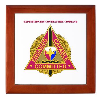 ECC - M01 - 03 - DUI - Expeditionary Contracting Command with Text - Keepsake Box - Click Image to Close