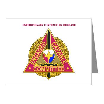 ECC - M01 - 02 - DUI - Expeditionary Contracting Command with Text - Note Cards (Pk of 20) - Click Image to Close