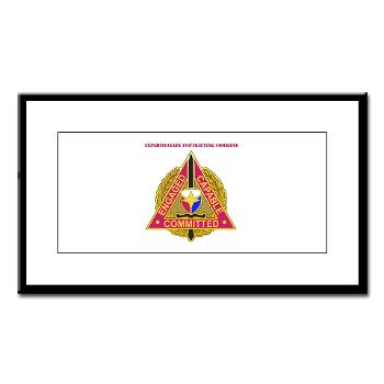 ECC - M01 - 02 - DUI - Expeditionary Contracting Command with Text - Small Framed Print