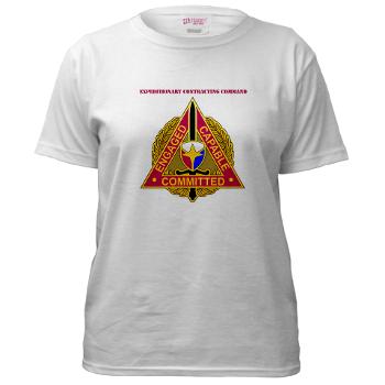 ECC - A01 - 04 - DUI - Expeditionary Contracting Command with Text - Women's T-Shirt - Click Image to Close